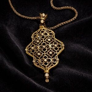 Kendra Scott Gold Filigree Necklace